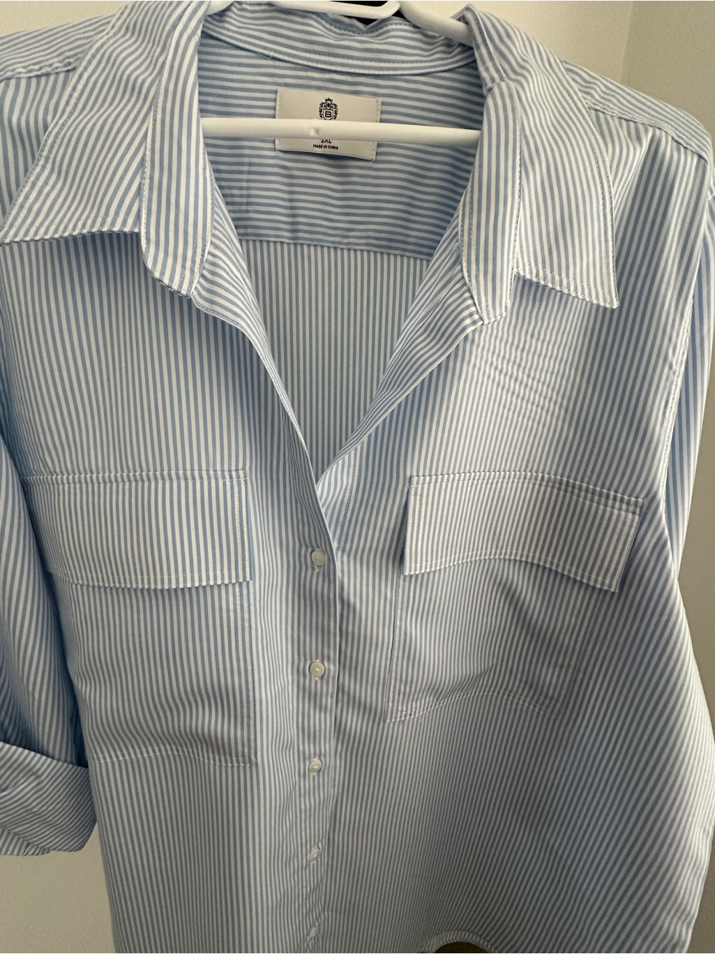 Aritzia Babaton Blue Stripe Blouse Nwt 2xl